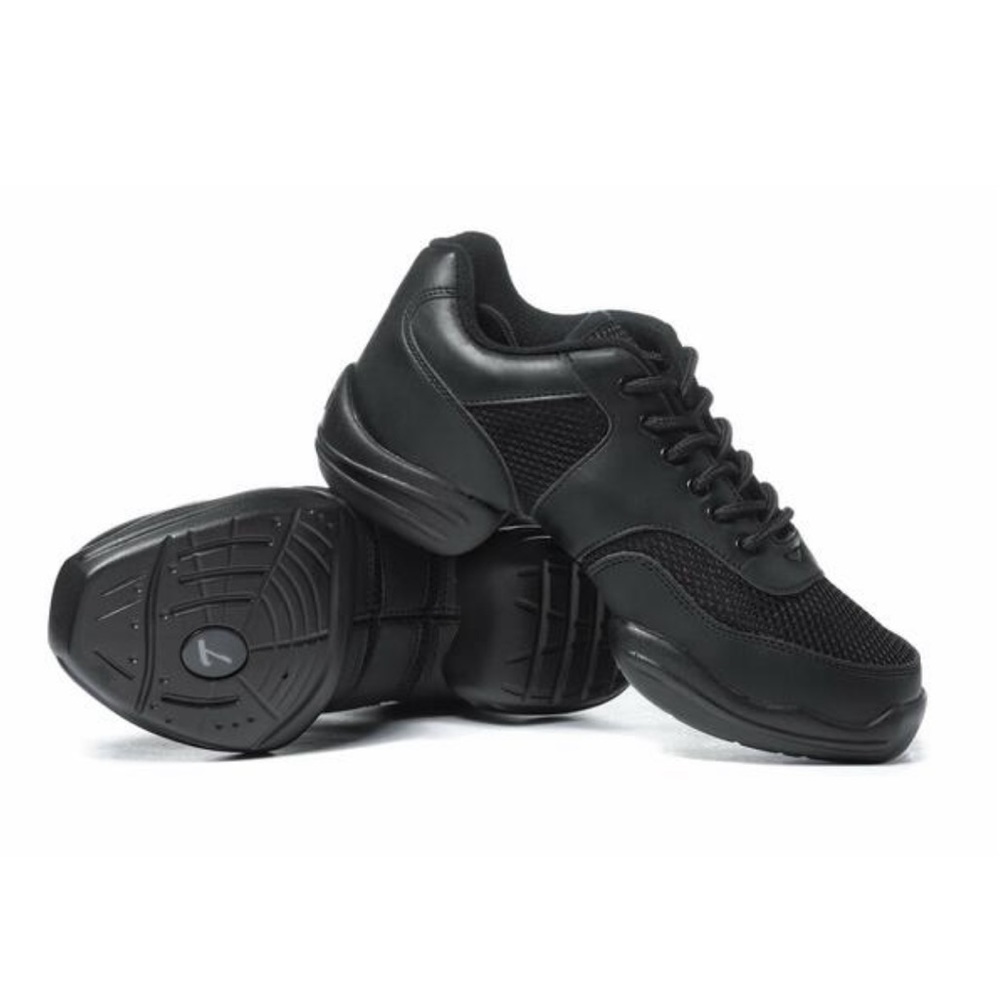 REVOLUTION DANCEWEAR Adult Split-Sole Sneaker Black 14.5